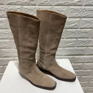 Suede Leather Knee High Boots