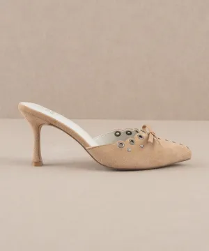 The Meridian | Sand Kitten Heel