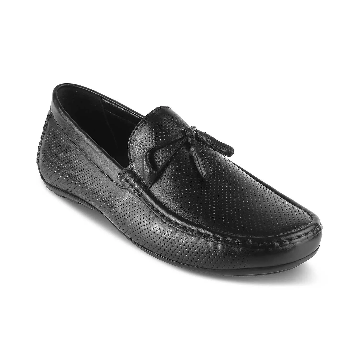 The Otie Black Men's Leather Loafers