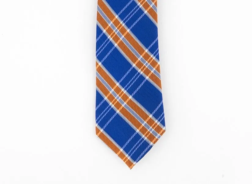 Tommy Hilfiger Men's Vincent Plaid Tie Orange Size Regular