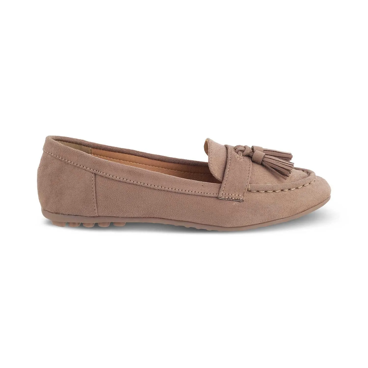 Tresmode Jonum Beige Women's Dress Tassel Loafers