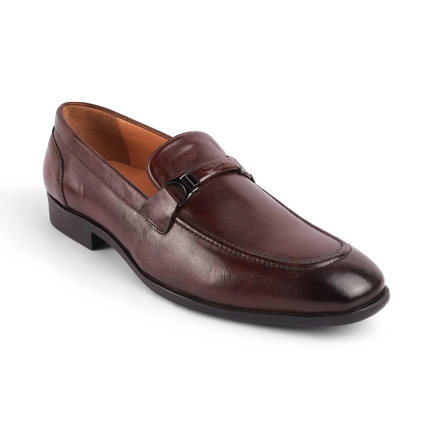 Tresmode Rofel Brown Men's Leather Loafers