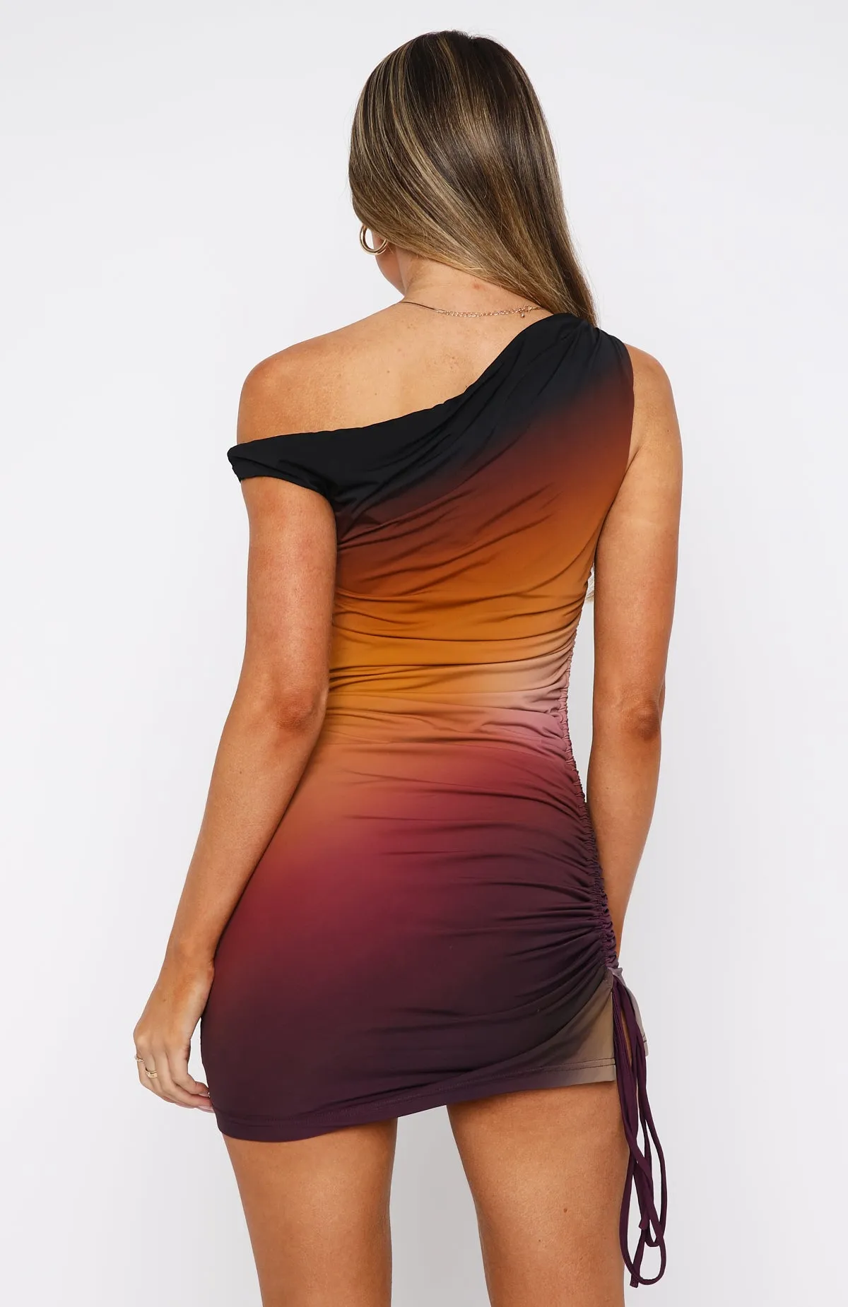 Trip Of A Lifetime Mini Dress Auburn Glow