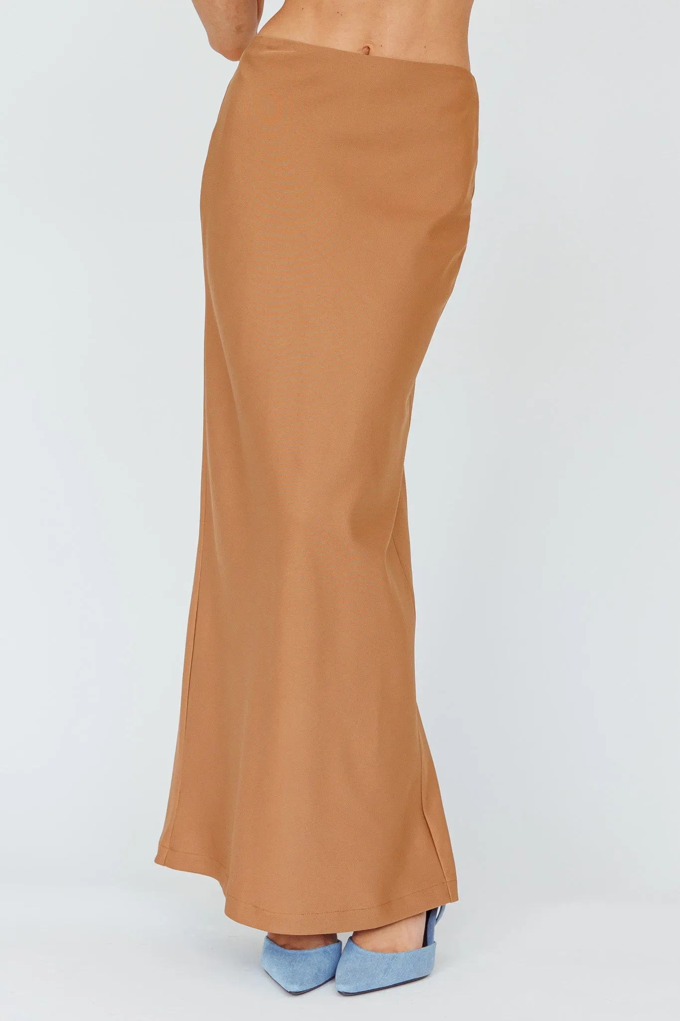 Valencia Flare Midi Skirt Mocha