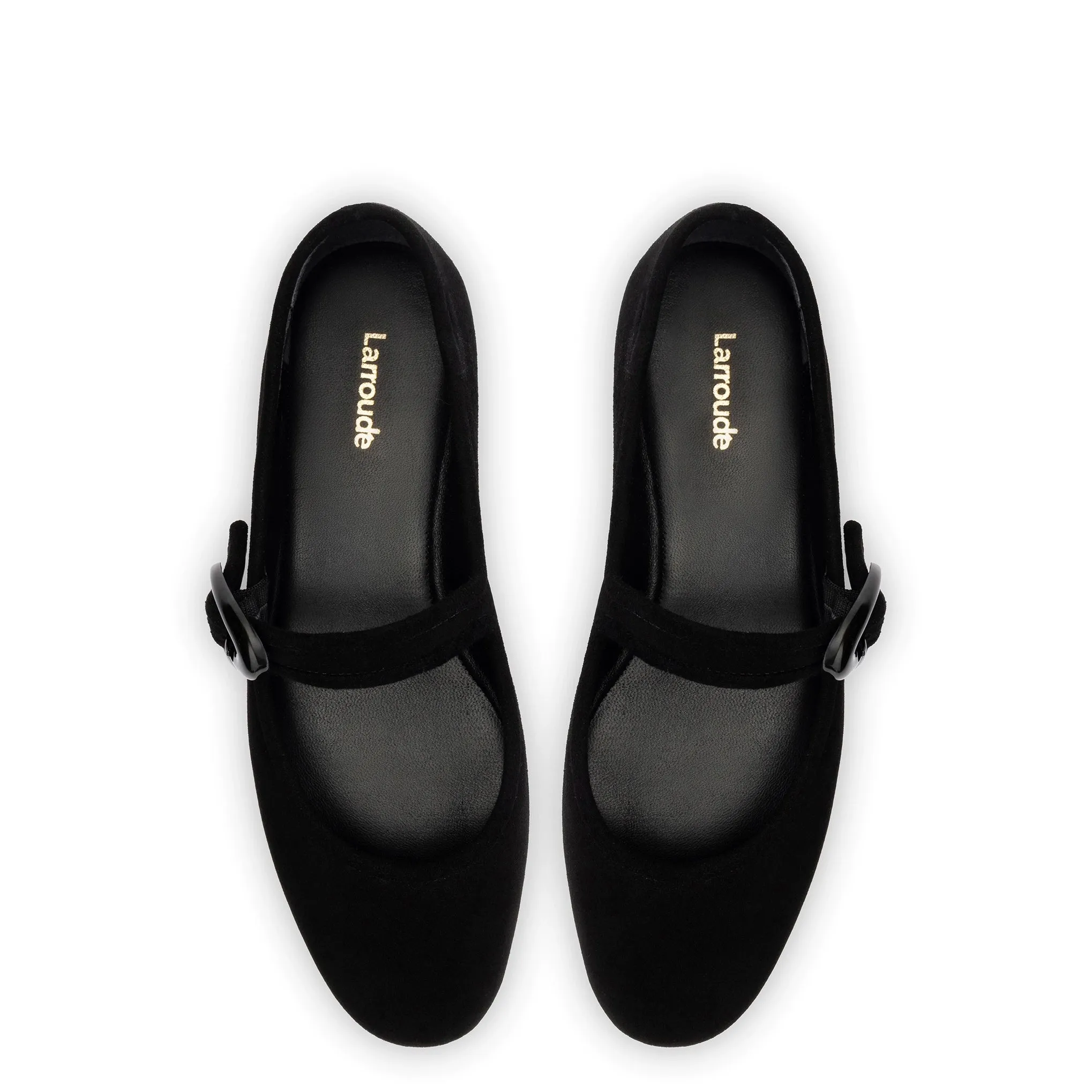 Verona Ballet Flat In Black Suede