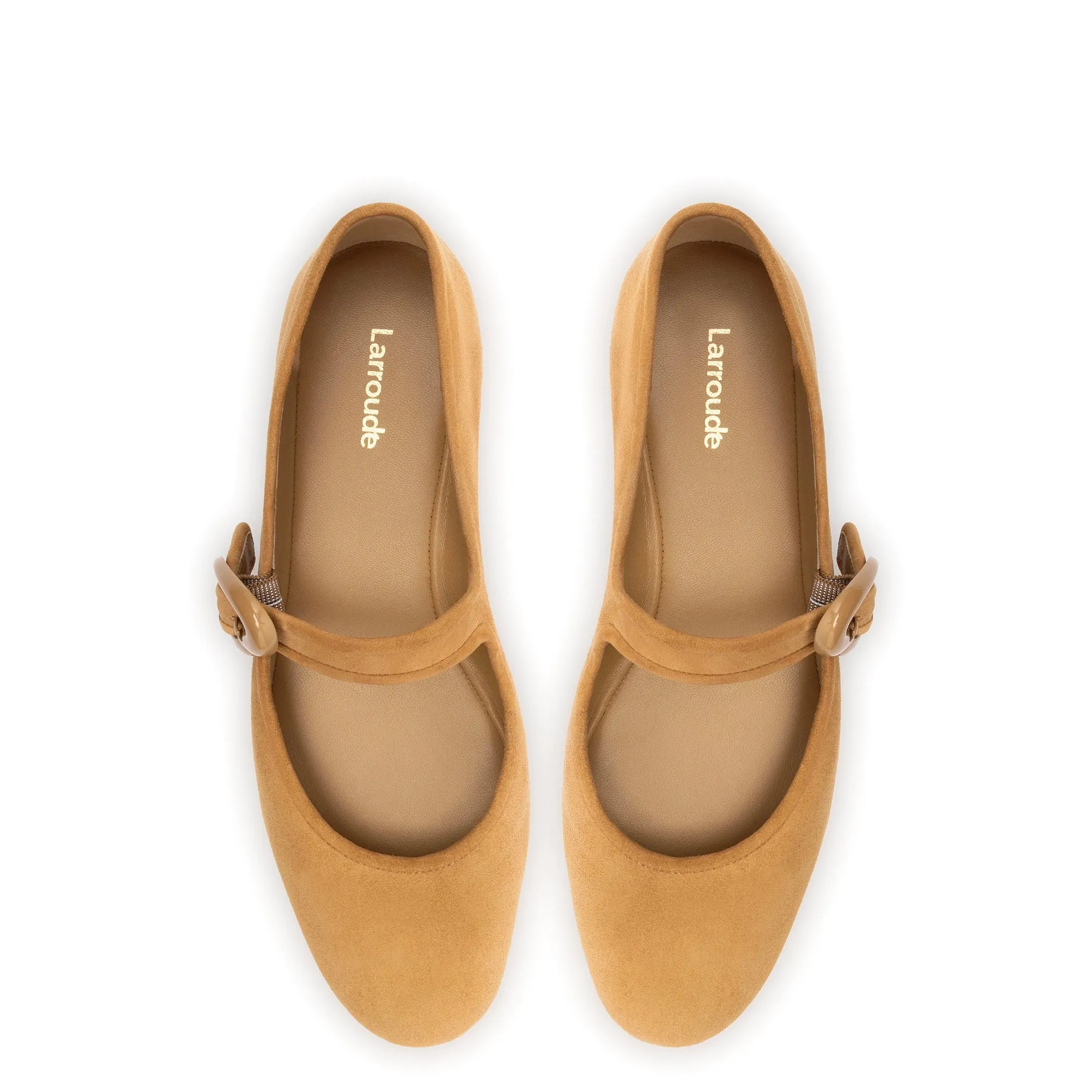 Verona Ballet Flat In Peanut Suede