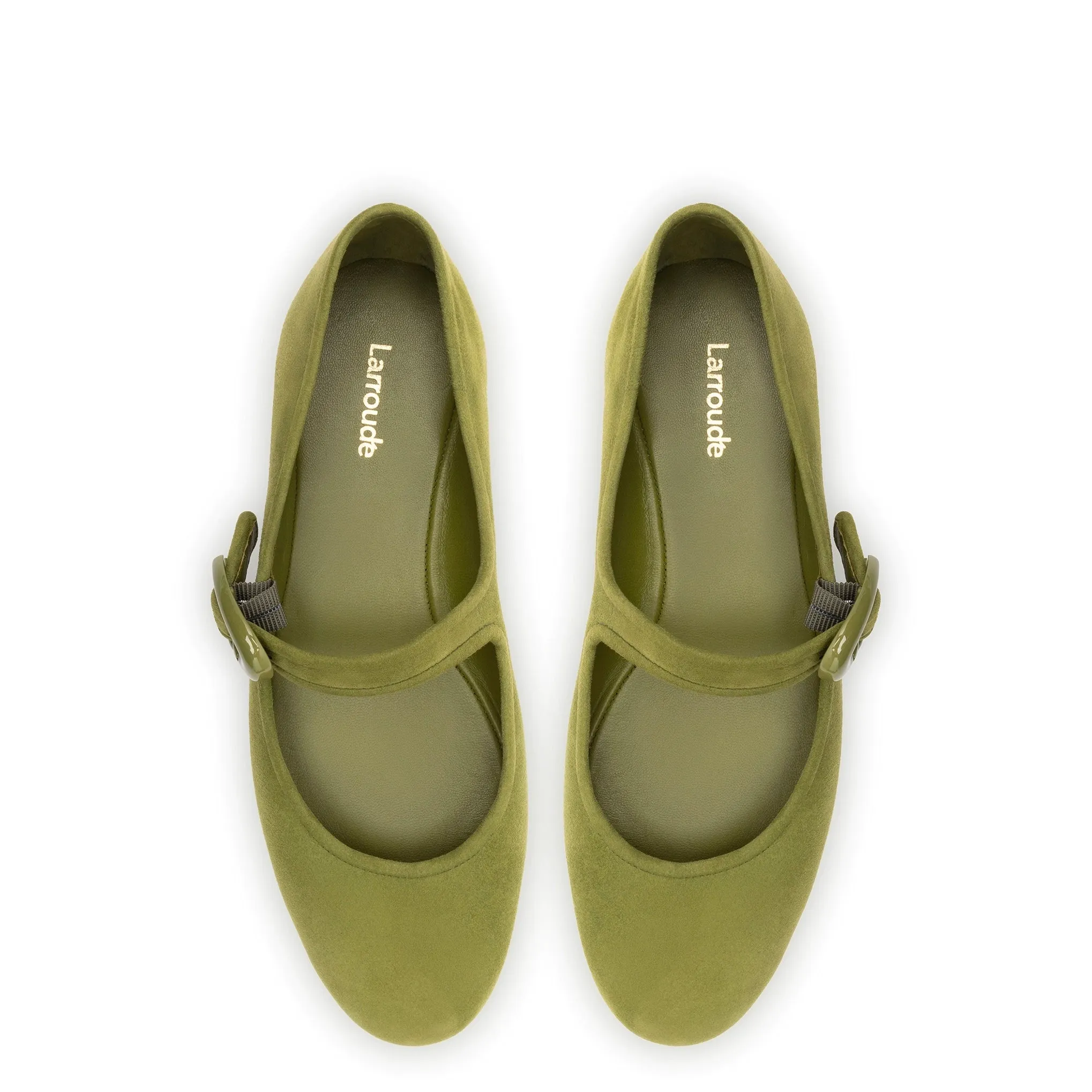 Verona Ballet Flat In Seaweed Suede