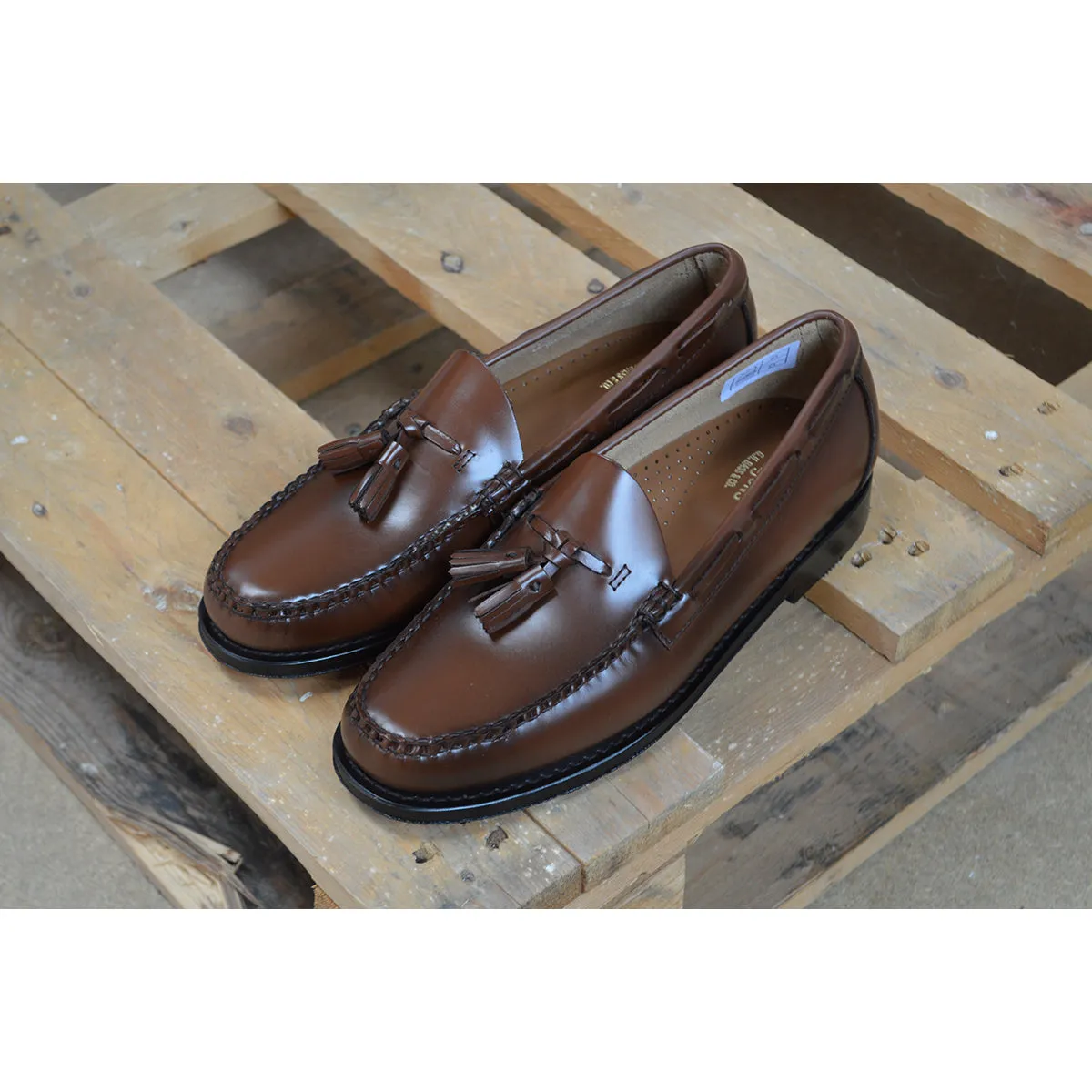 Weejuns Larkin Tassel Loafers Brown Leather