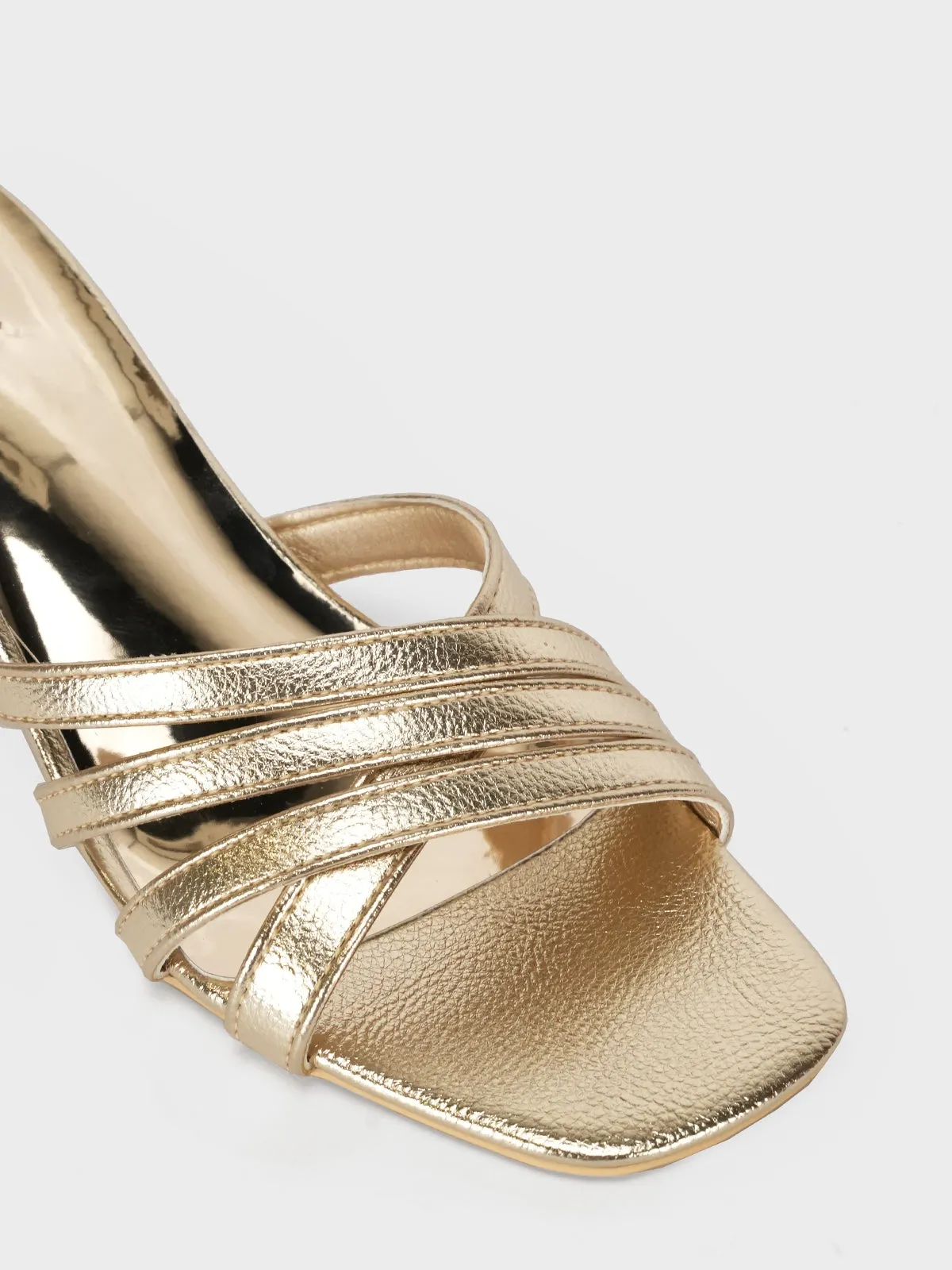 Women "SUMUS" Shiny Slip On Sandals