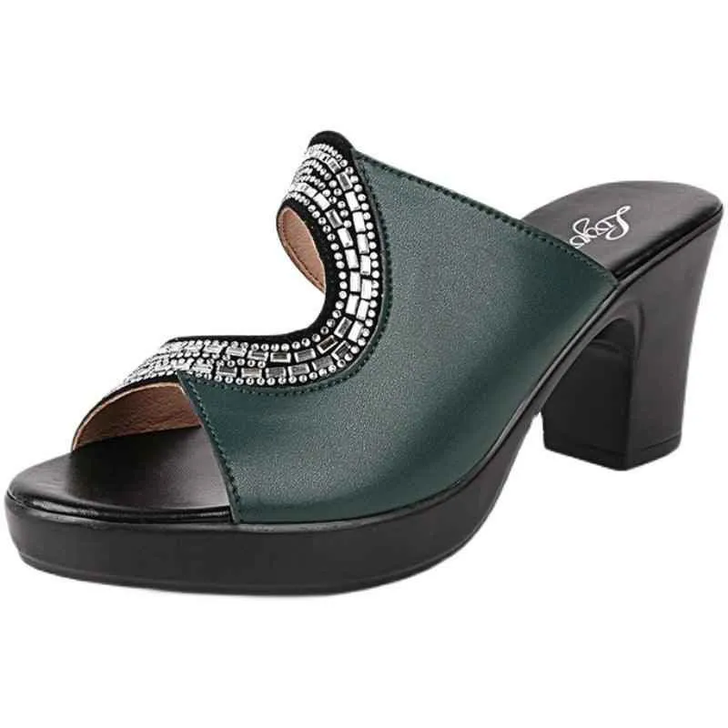 Women's Casual Shoes: TZ328 High Heels, Leather Slippers, and Sandals