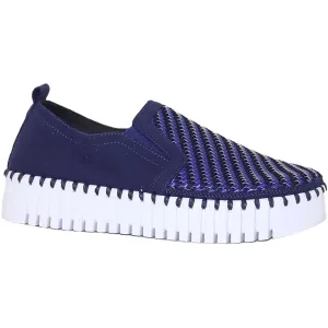 Women's Ilse Jacobsen Tulip 3876W Dark Indigo Woven Synthetic