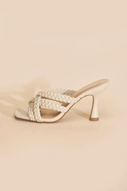 Womens Shoes Style No. Kellan-S Double Cross Braided Heels