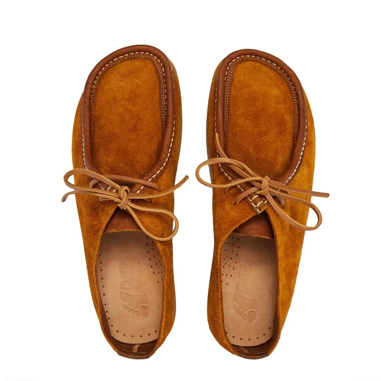 Yogi Willard Reverse Vamp Shoe Chestnut Brown