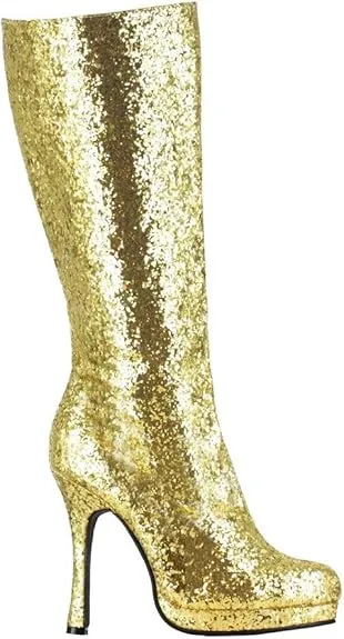 Zara-421 Glitter Knee Boots